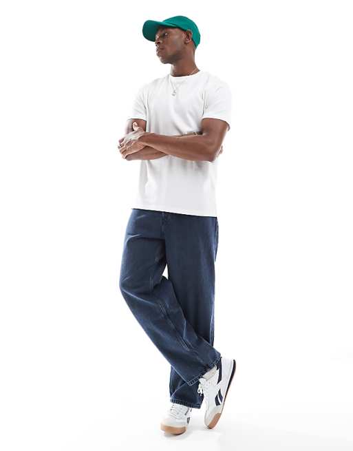 DESIGN Heavyweight Crew Neck T-shirt In White