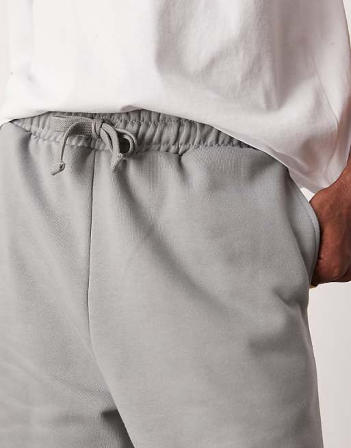 DESIGN Heavyweight Oversized Shorts 400gsm In Grey - GREY