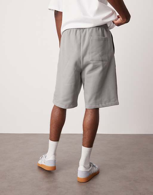 DESIGN Heavyweight Oversized Shorts 400gsm In Grey - GREY