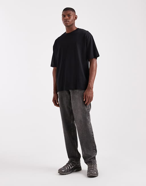 DESIGN Heavyweight Oversized T-shirt In Black