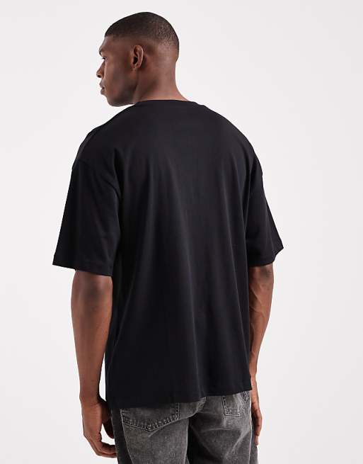 DESIGN Heavyweight Oversized T-shirt In Black