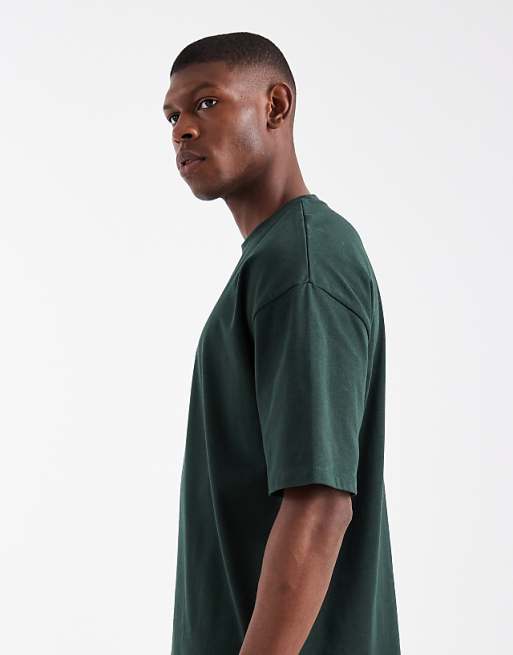 DESIGN Heavyweight Oversized T-shirt In Turquoise