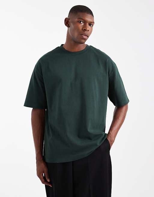 DESIGN heavyweight oversized t-shirt in turquoise