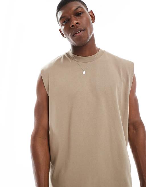 DESIGN Heavyweight Oversized Tank In Beige