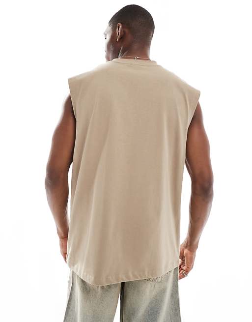 DESIGN Heavyweight Oversized Tank In Beige