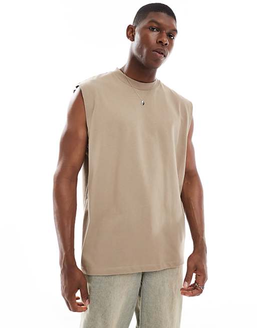 DESIGN Heavyweight Oversized Tank In Beige