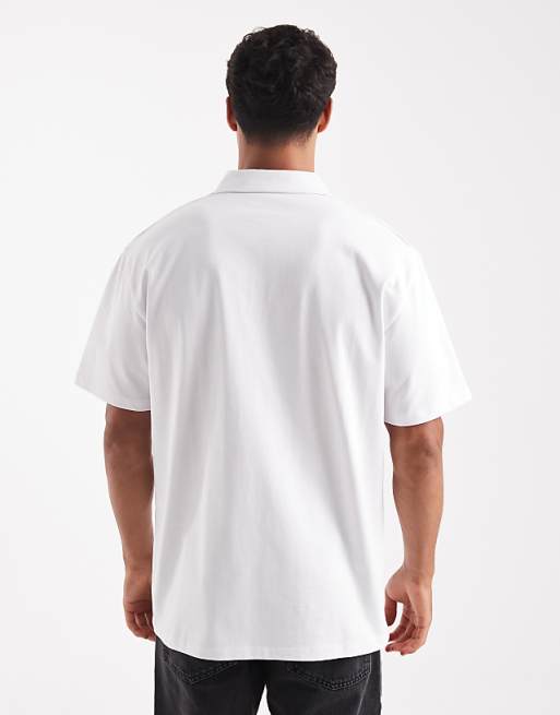 DESIGN Heavyweight Relaxed Polo In White