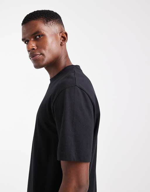 DESIGN Heavyweight Relaxed T-shirt In Black