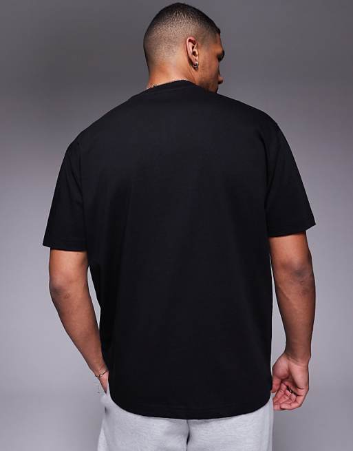 DESIGN Heavyweight Relaxed T-shirt In Black