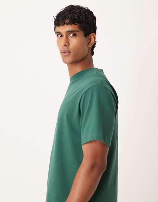 DESIGN Heavyweight Relaxed T-shirt In Dark Green