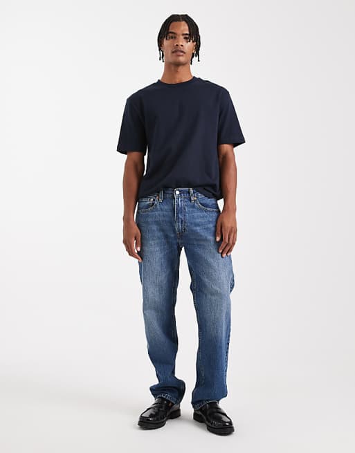 DESIGN Heavyweight Relaxed T-shirt In Navy