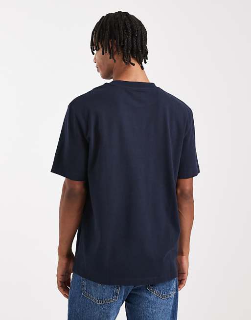 DESIGN Heavyweight Relaxed T-shirt In Navy