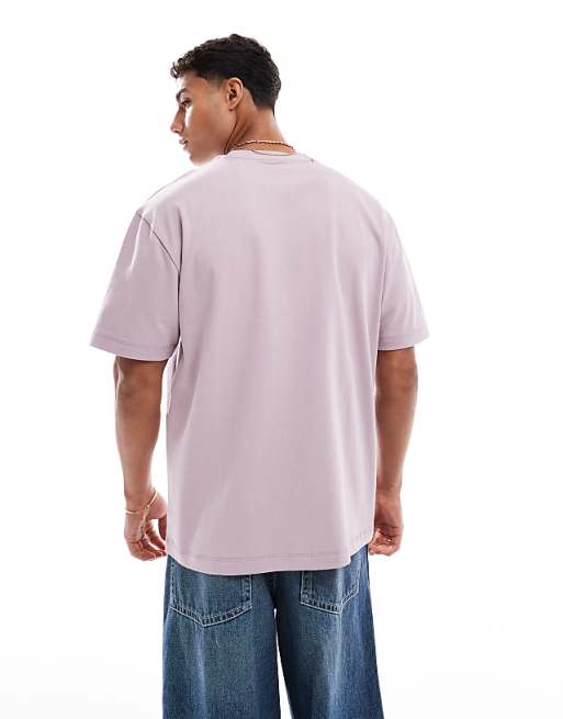 DESIGN Heavyweight Relaxed T-shirt In Pink