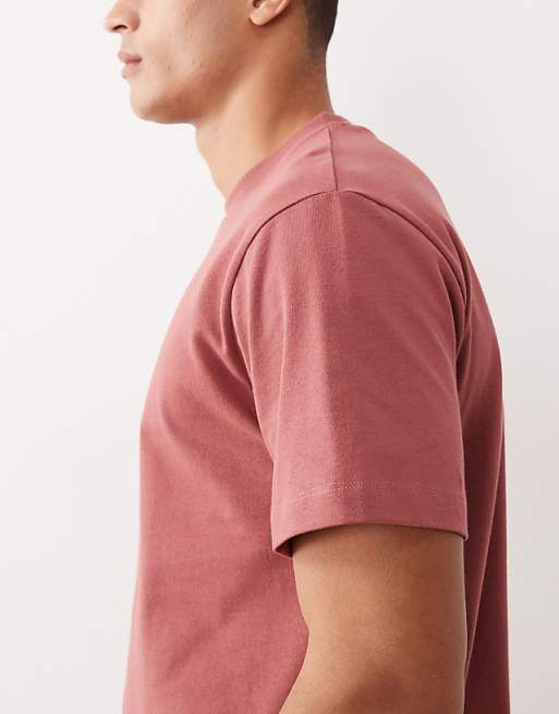 DESIGN Heavyweight Relaxed T-shirt In Red