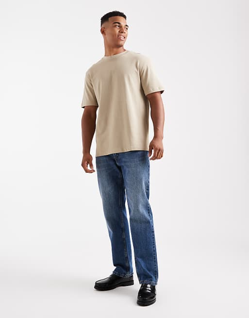 DESIGN Heavyweight Relaxed T-shirt In Stone