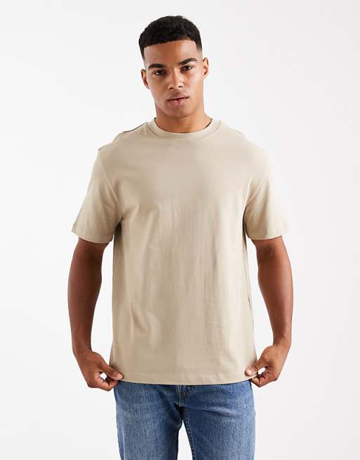 DESIGN heavyweight relaxed t-shirt in stone