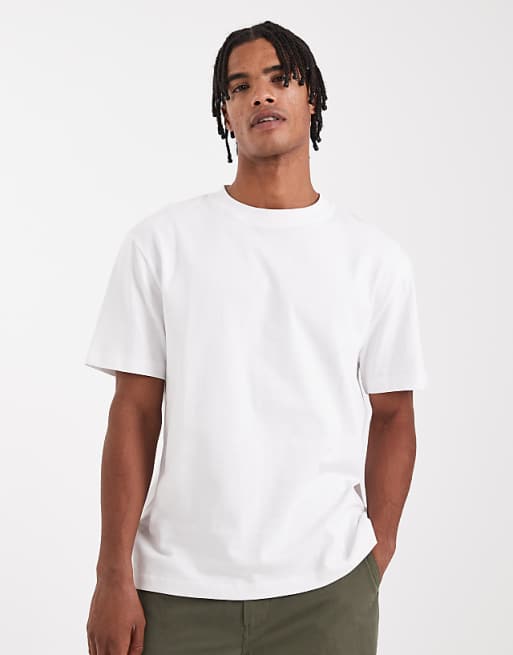 DESIGN heavyweight relaxed t-shirt in white