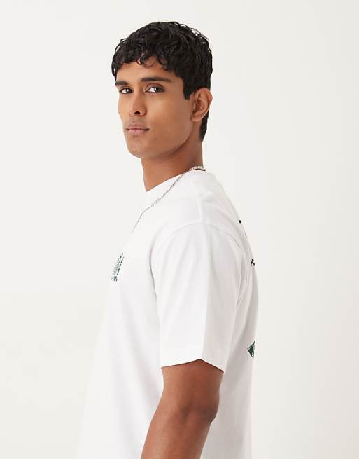 DESIGN Heavyweight Relaxed T-shirt With Food Print In White