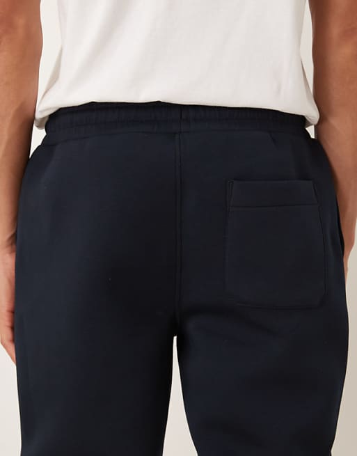 DESIGN Heavyweight Skinny Jogger In Scuba-style Fabric In Navy