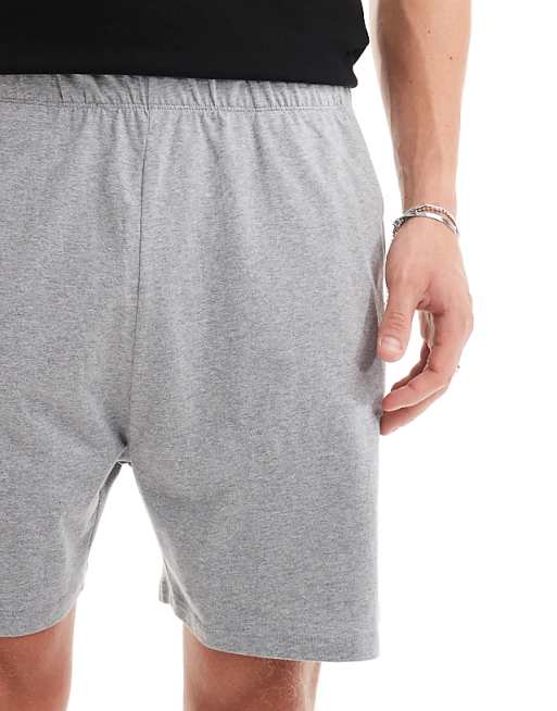 DESIGN Jersey Lounge Short In Grey Marl - LGREY