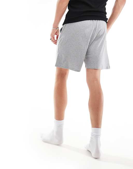 DESIGN Jersey Lounge Short In Grey Marl - LGREY