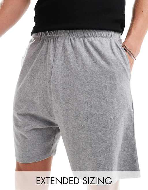 DESIGN Jersey Lounge Short In Grey Marl - LGREY