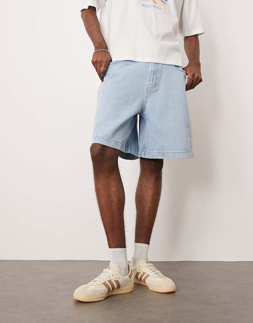 DESIGN Jorts In Bleach Wash Denim