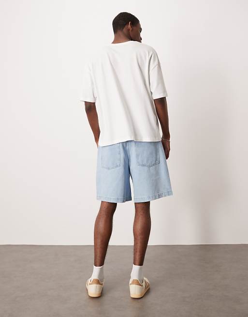 DESIGN Jorts In Bleach Wash Denim
