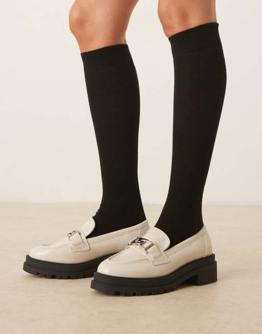 DESIGN Knee High Socks In Black