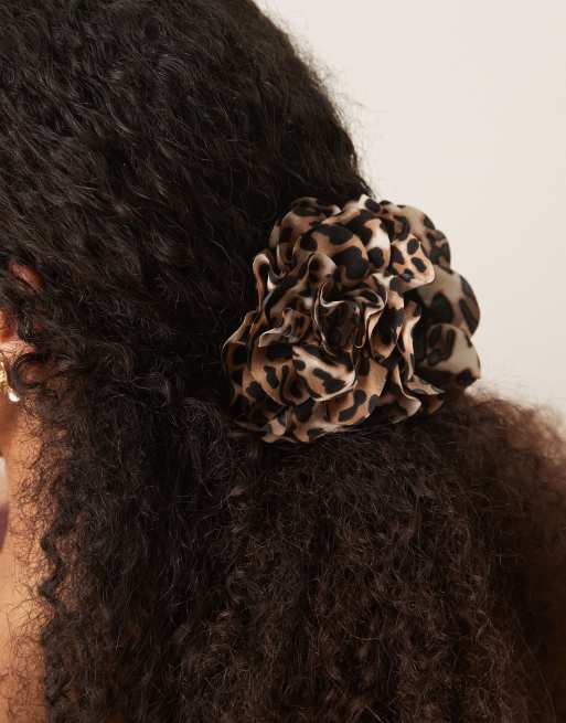 DESIGN Layered Leopard Print Hair Claw