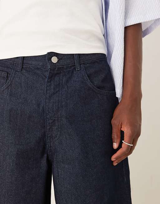 DESIGN Long Length Denim Jort In Raw Wash