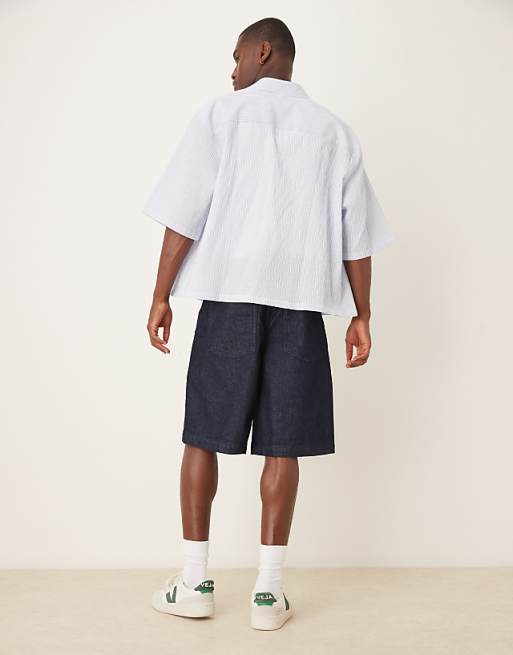 DESIGN Long Length Denim Jort In Raw Wash
