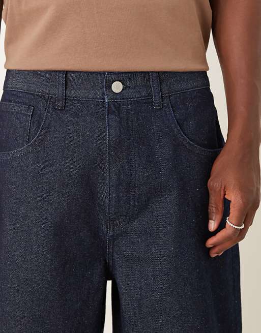 DESIGN Long Length Denim Jort In Raw Wash