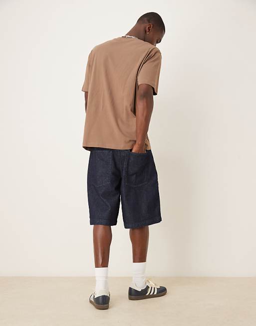 DESIGN Long Length Denim Jort In Raw Wash