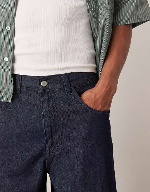 DESIGN Long Length Denim Jort In Raw Wash