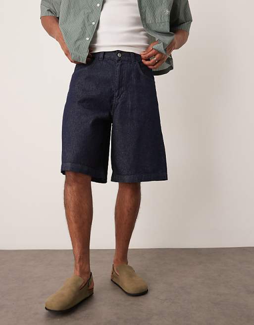 DESIGN Long Length Denim Jort In Raw Wash