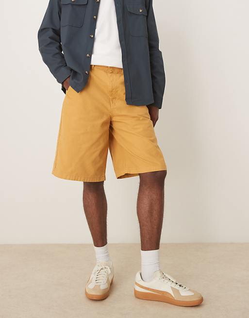 DESIGN Long Length Shorts In Tan