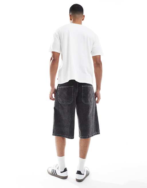DESIGN Longer Length Denim Jort In Black