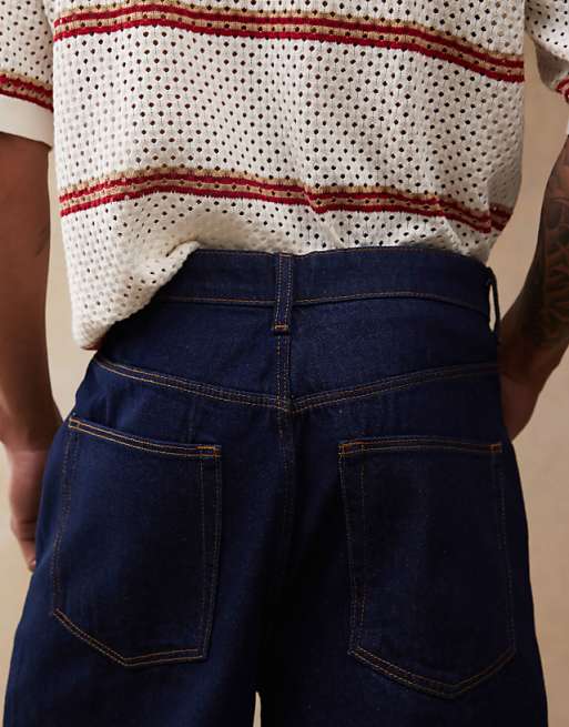 DESIGN Longer Length Denim Jort In Indigo