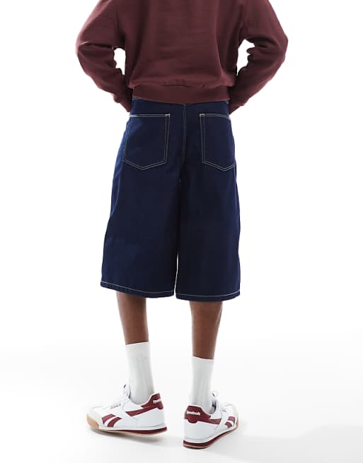 DESIGN Longer Length Denim Jort In Indigo