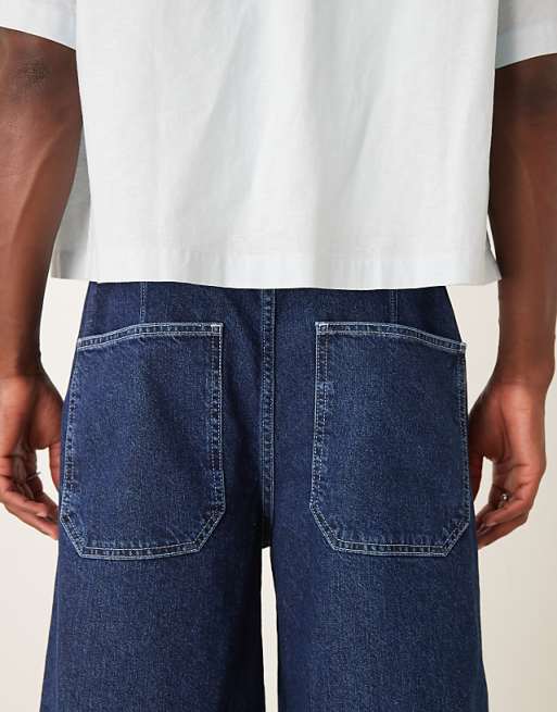 DESIGN Longer Length Denim Jort In Raw Wash