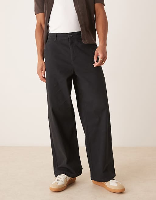 DESIGN Loose Chinos In Black