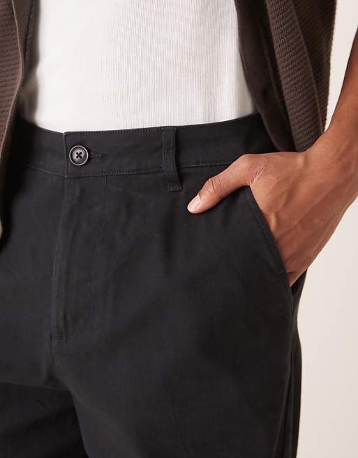 DESIGN Loose Chinos In Black