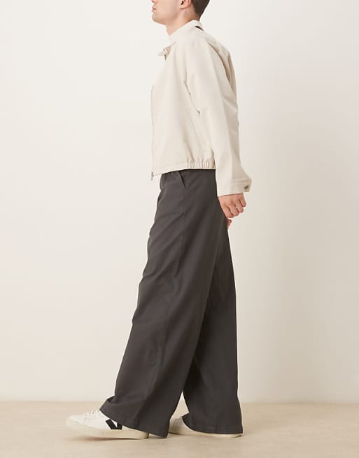 DESIGN Loose Chinos In Charcoal