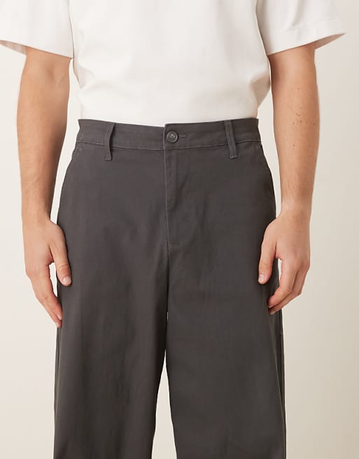 DESIGN Loose Chinos In Charcoal
