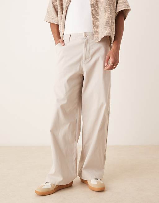 DESIGN Loose Chinos In Stone