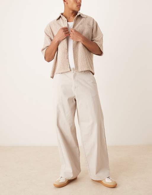 DESIGN loose chinos in stone