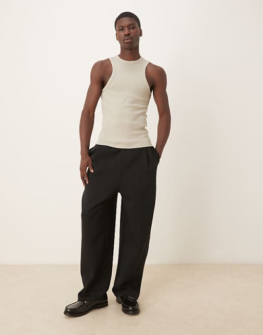 DESIGN loose joggers black - BLACK