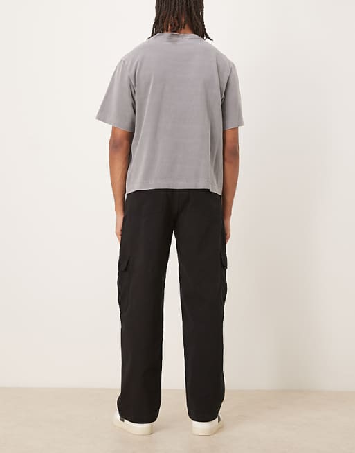 DESIGN Loose Straight Cargos In Black