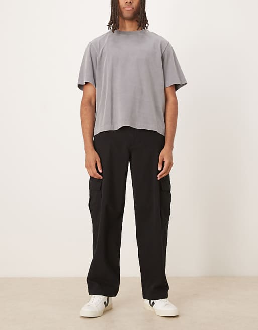 DESIGN loose straight cargos in black